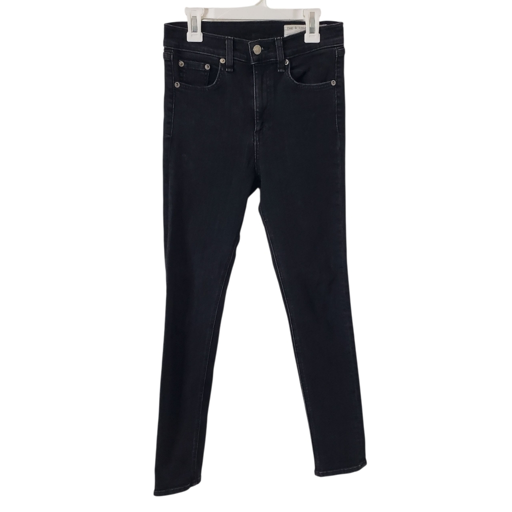 Rag & Bone Women’s High Rise Ankle‎ Skinny Jeans Size 25 Black